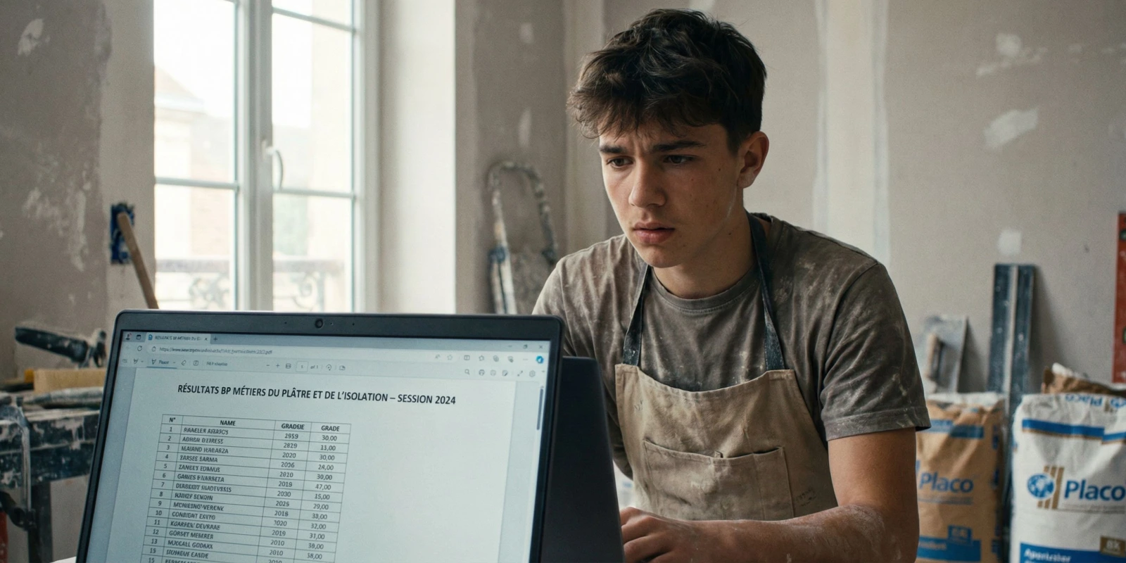 Résultats du BP Métiers du Plâtre et de l'Isolation : Où les Consulter, Quand et Que Faire en Cas d'Échec ?